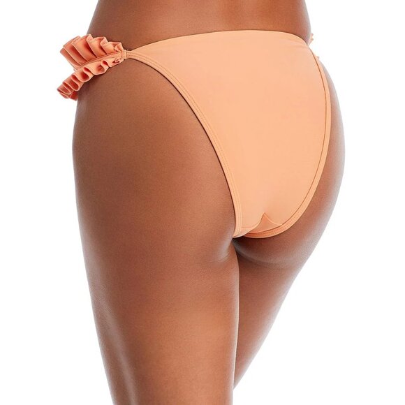 Andrea Iyamah Mulan Swim BIKINI BOTTOM Ruffled Size XL Apricot Peach Orange NEW - Picture 3 of 15